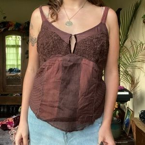 beautiful vintage stevie nicks ass corset tank!